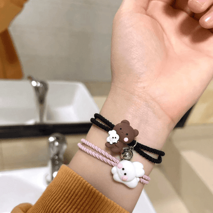 Bracelet d'Amitié pour 2 porter par une femme