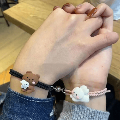 Bracelet d'Amitié pour 2 porter par un couple