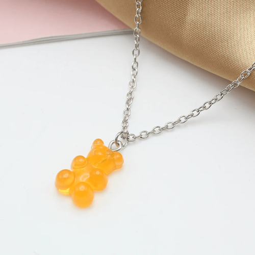 Collier d'Amitié pour 8 orange