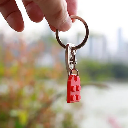 moitié rouge du Porte Clé Coeur en Brique