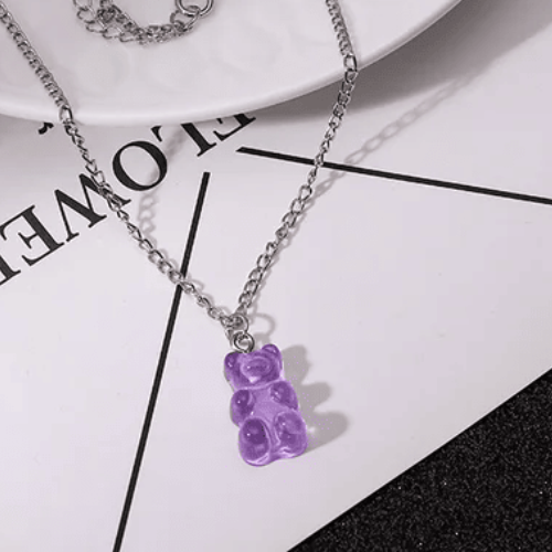 Collier d'Amitié pour 8 violet