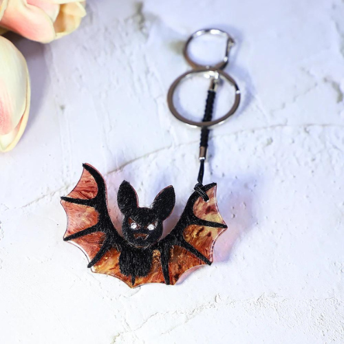 Porte Clé Chauve-Souris de 11 cm de long