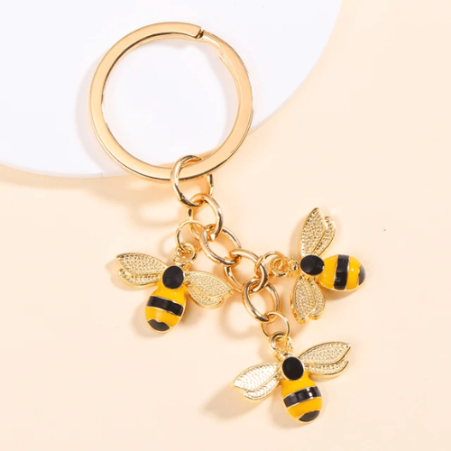 3 pendentifs abeilles du Porte Clé Abeille