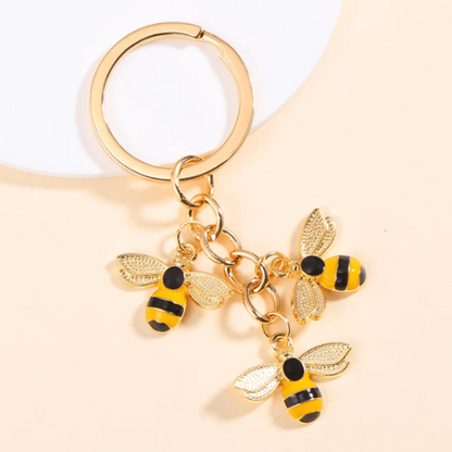 3 pendentifs abeilles du Porte Clé Abeille