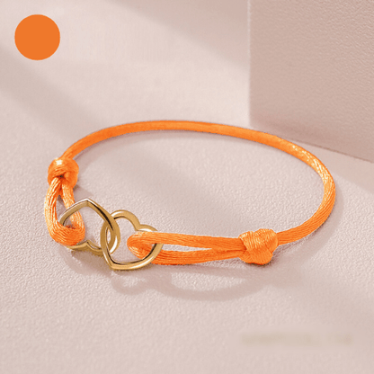 Bracelet d'Amitié BFF orange