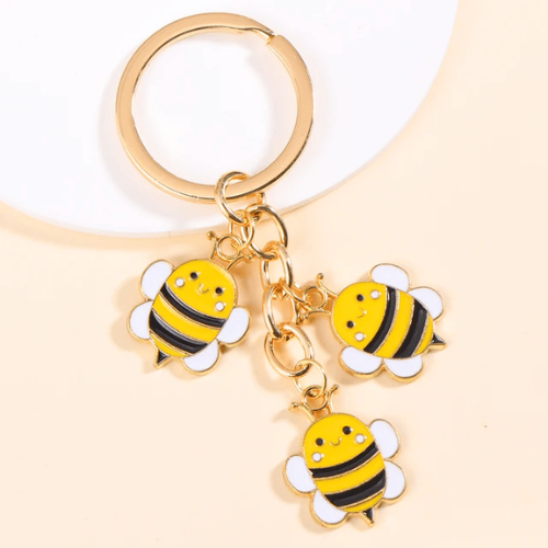 3 abeilles mignonnes du Porte Clé Abeille