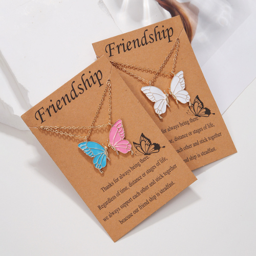 collier papillon pour les meilleurs amis