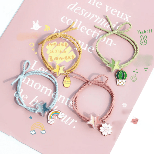 Bracelet BFF colorés aux 4 couleurs différentes