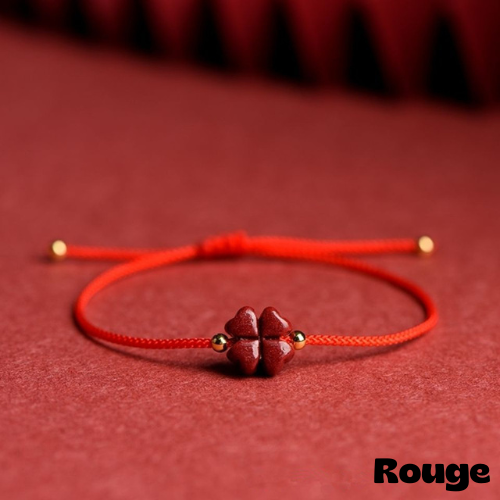 Bracelet Porte Bonheur de couleur rouge