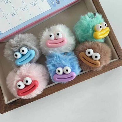 6 porte clé en peluche 