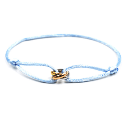 Bracelet Meilleure Amie bleu ciel et mix