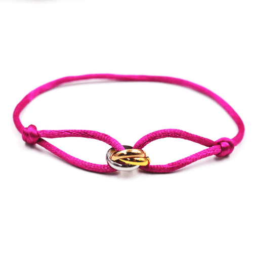 Bracelet Meilleure Amie magenta et mix