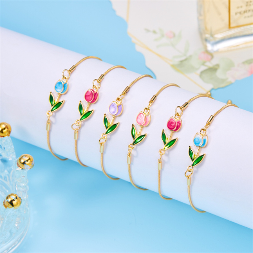 Bracelet Tulipe en 6 variantes différentes