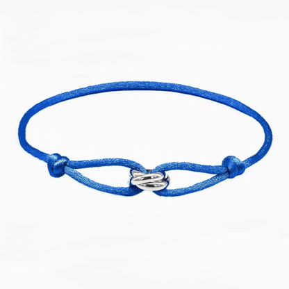 Bracelet Meilleure Amie bleu et argent