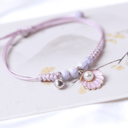 bracelet bff pour 2 mauve