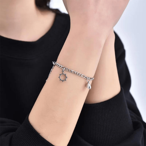 bracelet en commun amie en argent