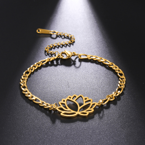 bracelet-fleur-de-lotus-or