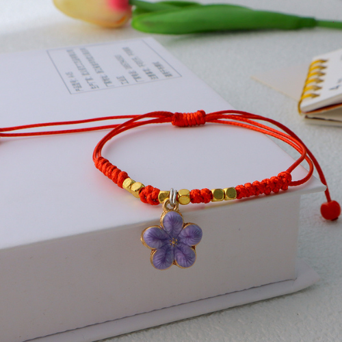 bracelet-fleur-violet