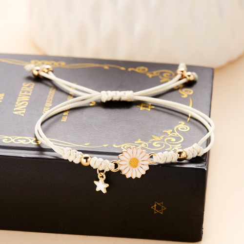 bracelet tournesol blanc