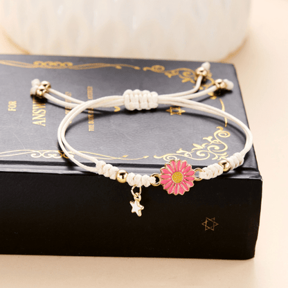 bracelet tournesol rose