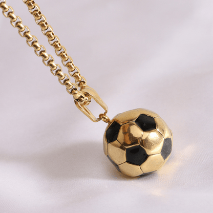 collier ballon de foot en or