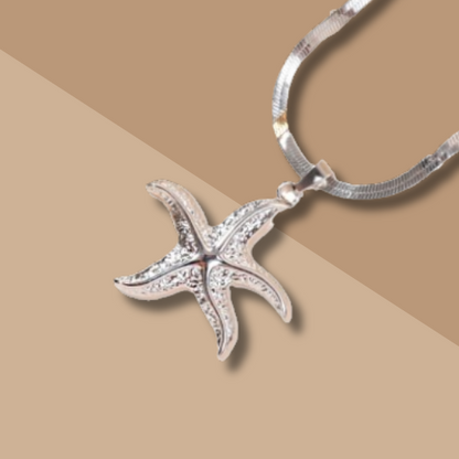 collier-bff-étoile-de-mer-argent