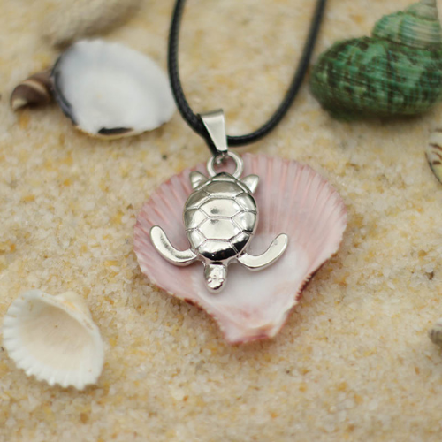 collier-bff-pour-2-animaux-marins-tortue-argent