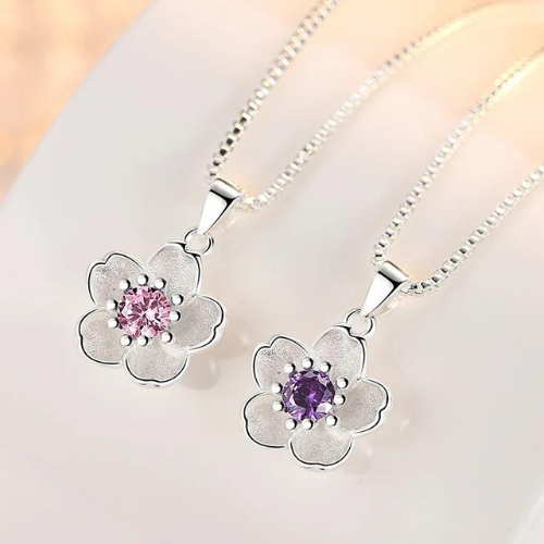 collier-d'amitié-pour-2-fleur-de-pêcher-rose-et-violet