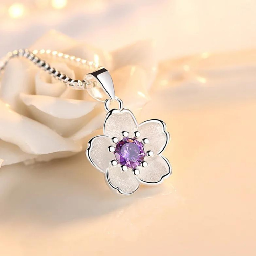 collier-d'amitié-pour-2-fleur-de-pêcher-violet