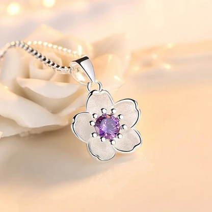 collier-d'amitié-pour-2-fleur-de-pêcher-violet