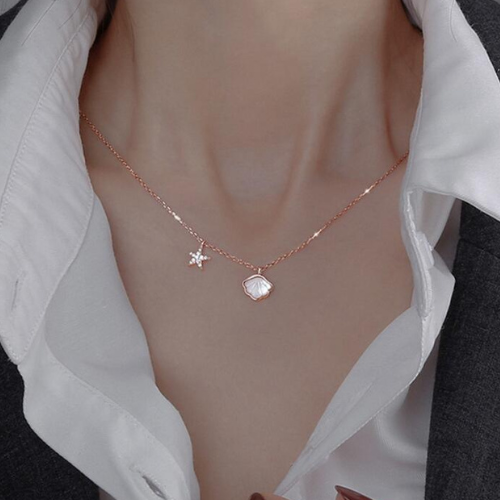 collier-d'amitié-pour-3-coquillage-or-rose