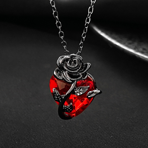 collier-d'amitié-pour-3-cristal-rouge-noir