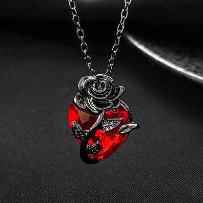 collier-d'amitié-pour-3-cristal-rouge-noir