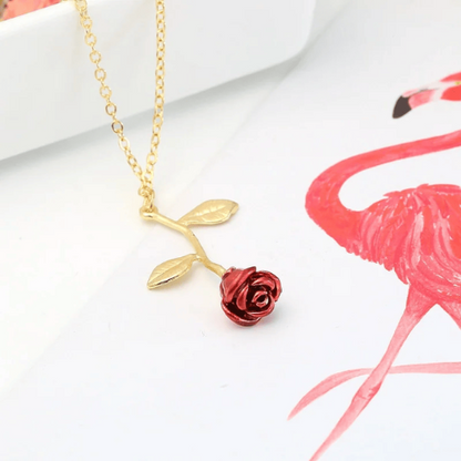 collier-d'amitié-pour-3-rose-rouge-pétale