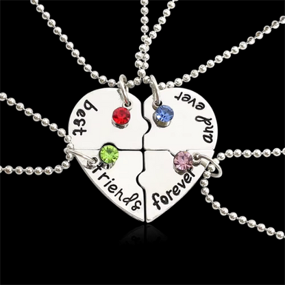 collier-d'amitié-pour-4-coeur-4-pièces