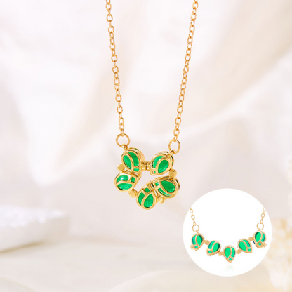 collier-d'amitié-pour-4-fleur-vert