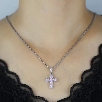 collier-d'amitié-pour-5-croix-rose