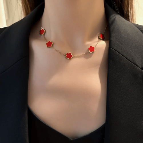 collier-d'amitié-pour-5-trèfle-femme