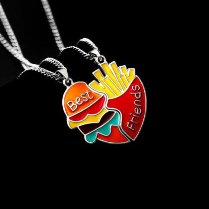 collier-d'amitié-pour-2-burger-et-frites-enfant