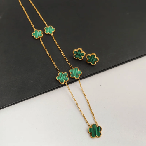 collier-d'amitié-pour-5-trèfle-vert