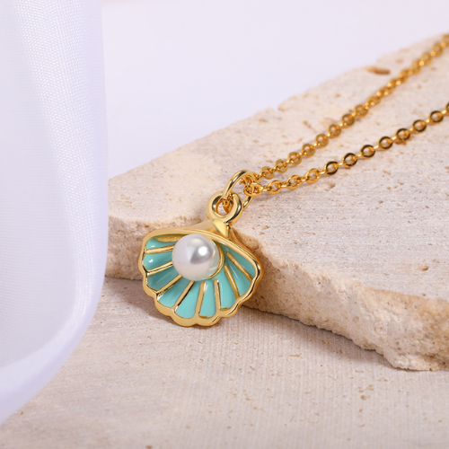 collier-pour-meilleure-amie-coquillage-or-et-bleu