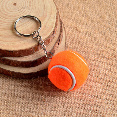 porte-cle-balle-de-tennis-orange