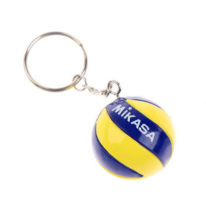 porte-clé-ballon-volleyball-jaune